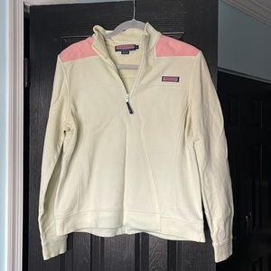 Vineyard Vines Pastel Green and Pink Shep Shirt L